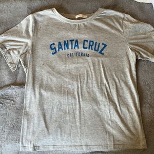 Santa Cruz California crop top tee